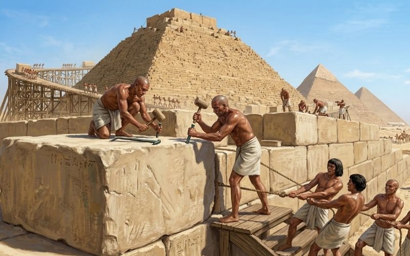 mısır piramitleri nasıl yapıldı