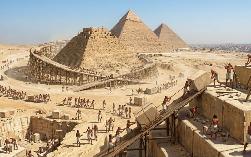mısır piramitleri nasıl yapıldı